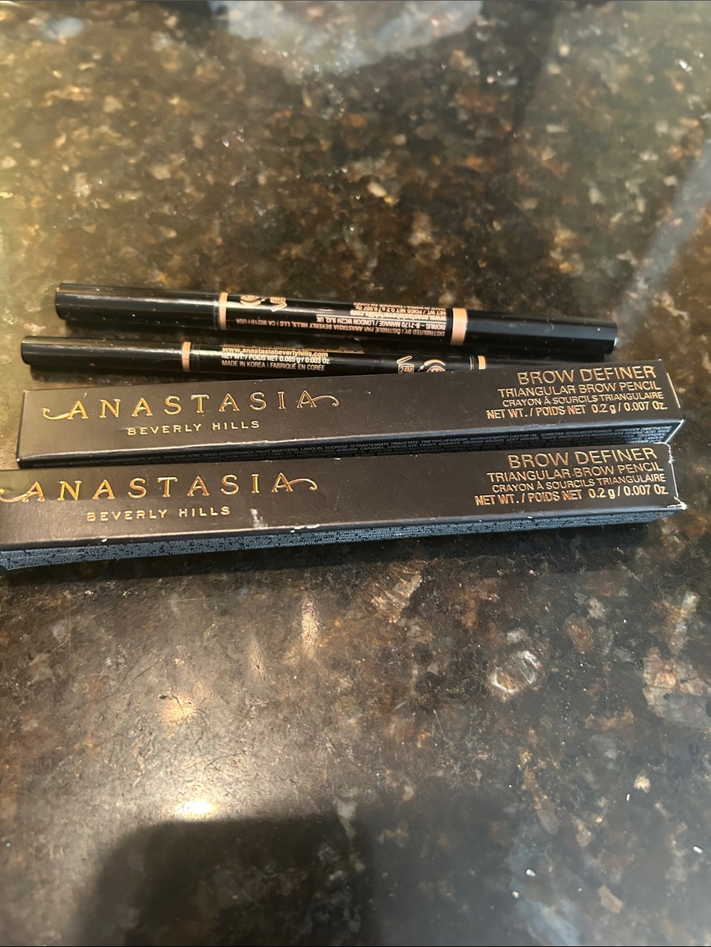 Four Anastasia Soft Brown Brow Pencils Definer